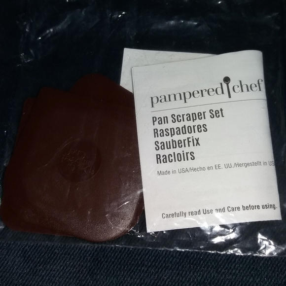 NEW Pampered Chef Pan Scraping Set (3) - Picture 1 of 1